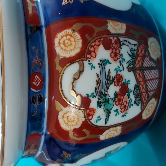 VINTAGE Gold Imari Porcelain  Bowl/Vase - Picture 6 of 8